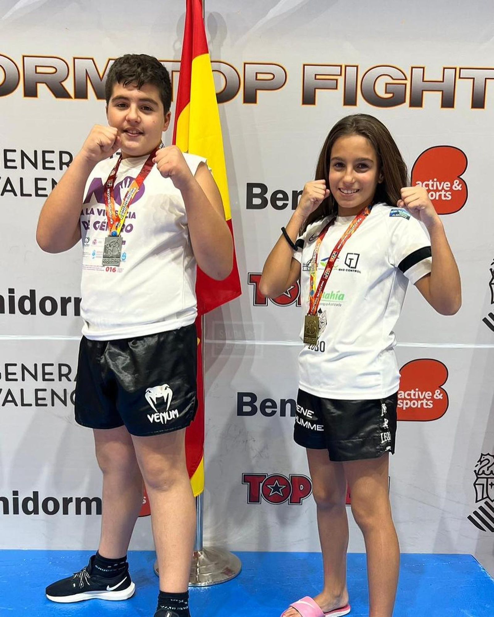 Samuel Comín e Irene Bolaños, en Benidorm