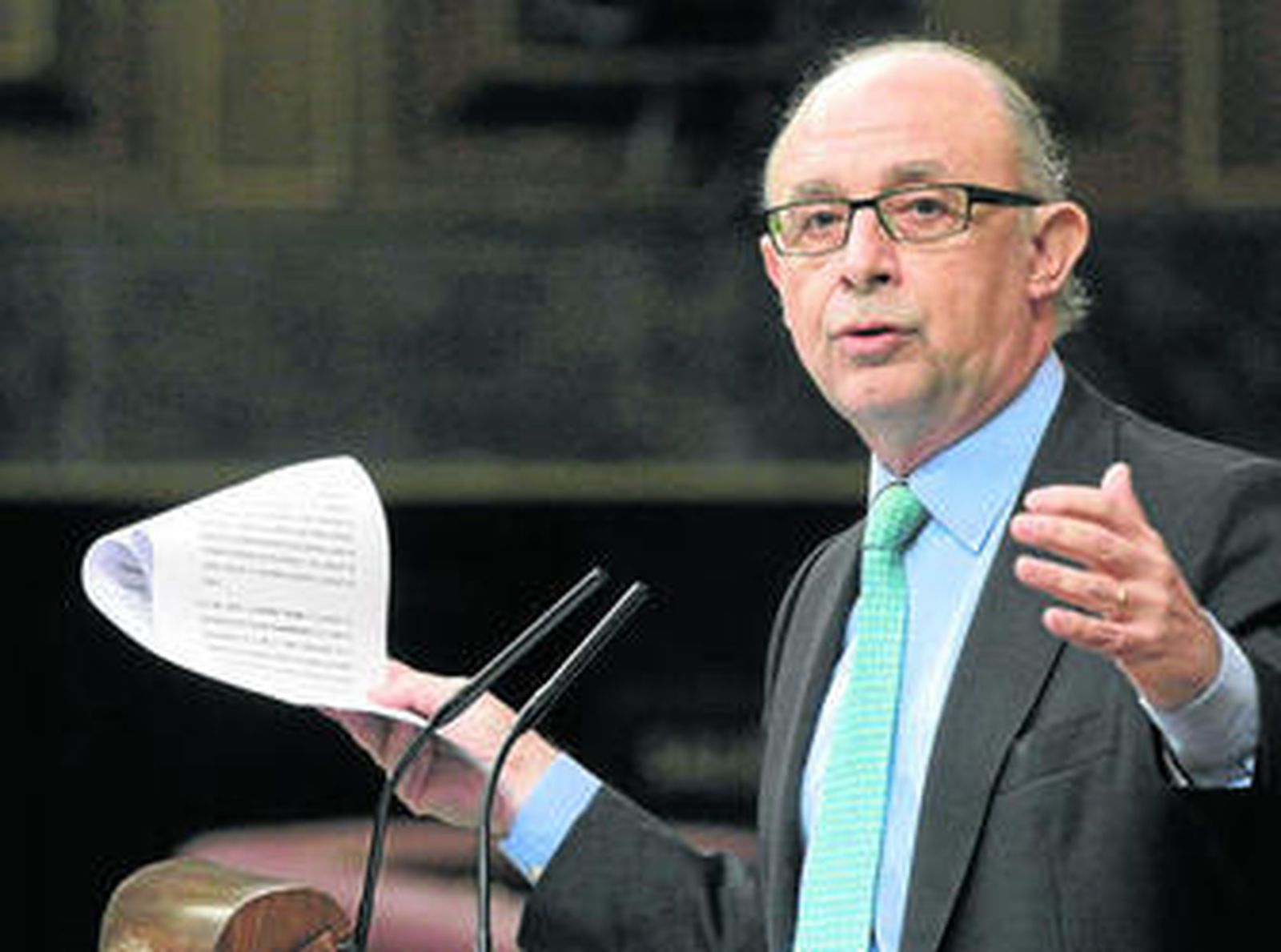 Cristóbal Montoro, ayer en el Congreso de los Diputados.