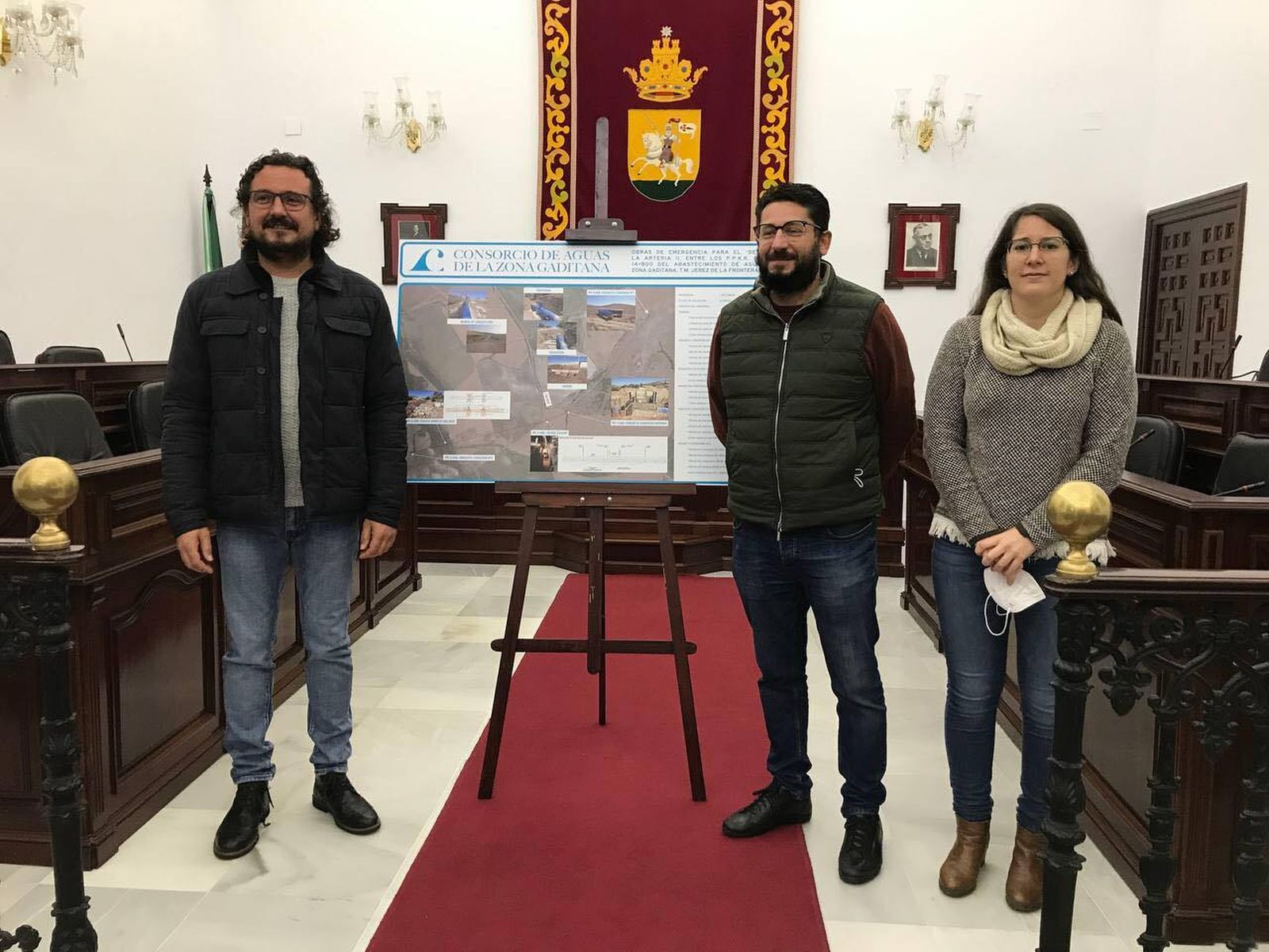 El presidente del Consorcio de Aguas presentó en nuevo proyecto en el Consistorio asidonense.
