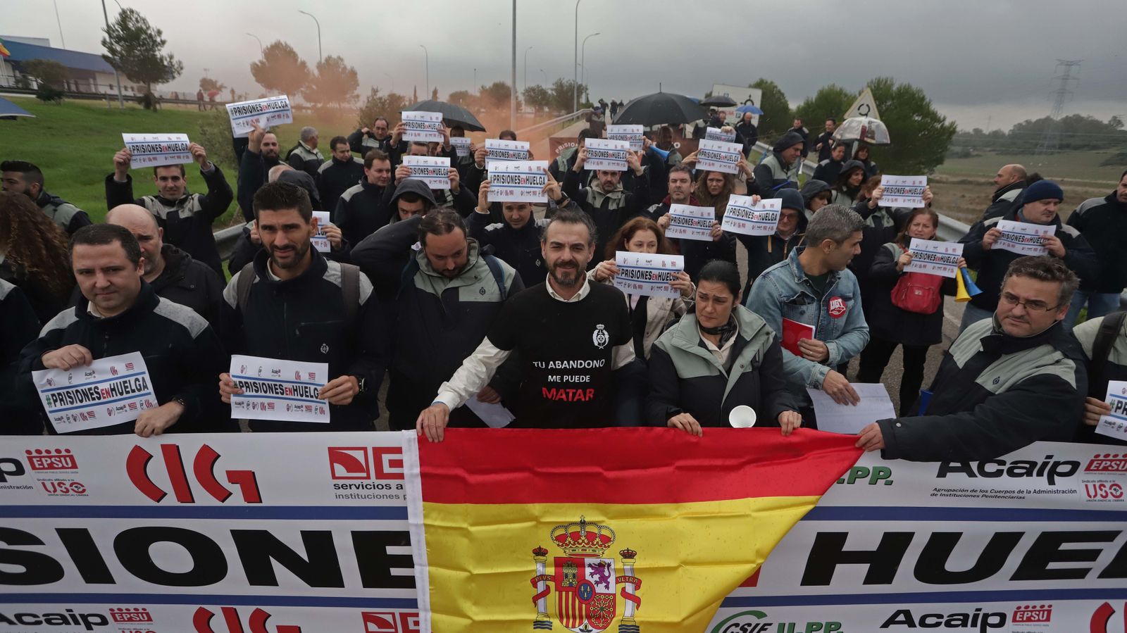 Funcionarios de Botafuegos en huelga