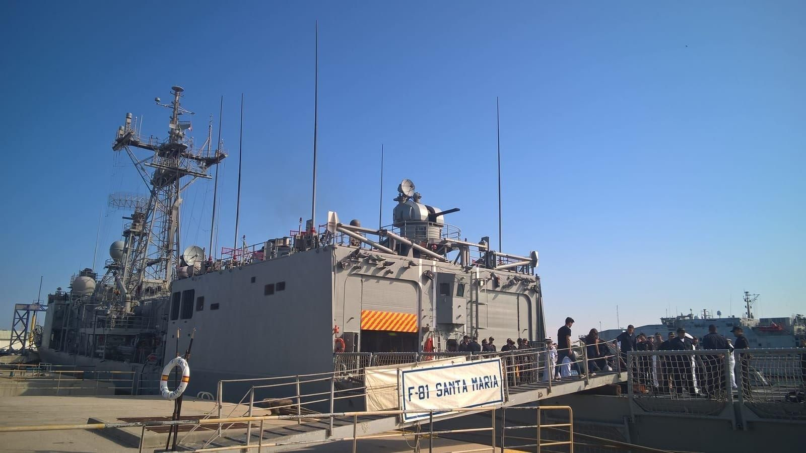 Imágenes de la llegada de la 'Santa María'