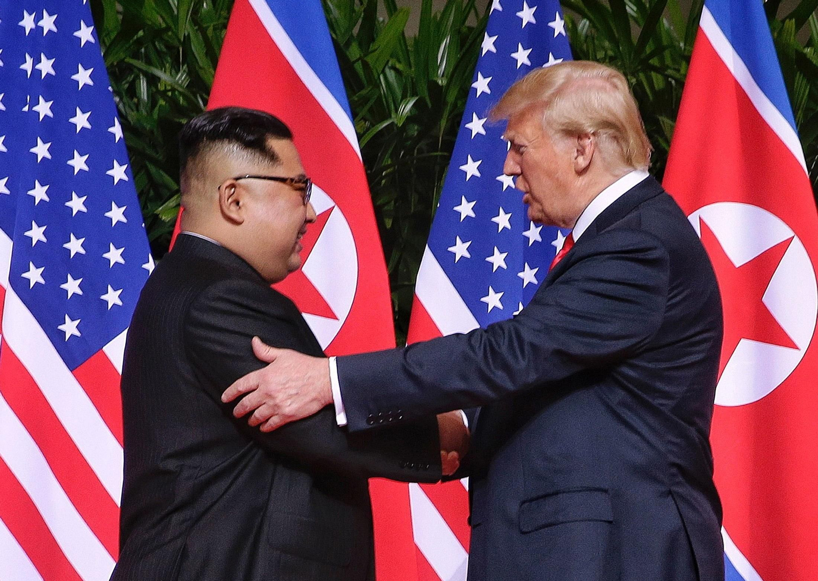 Las imágenes del encuentro entre Kim Jong-un y Trump