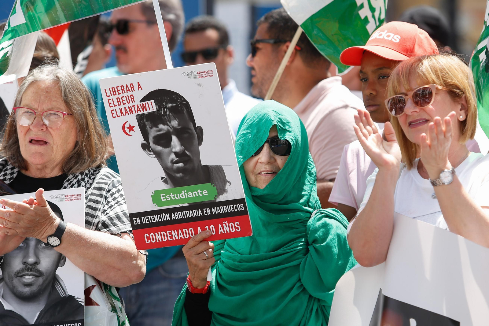 Las fotos de la concentración por los presos políticos saharauis en Algeciras
