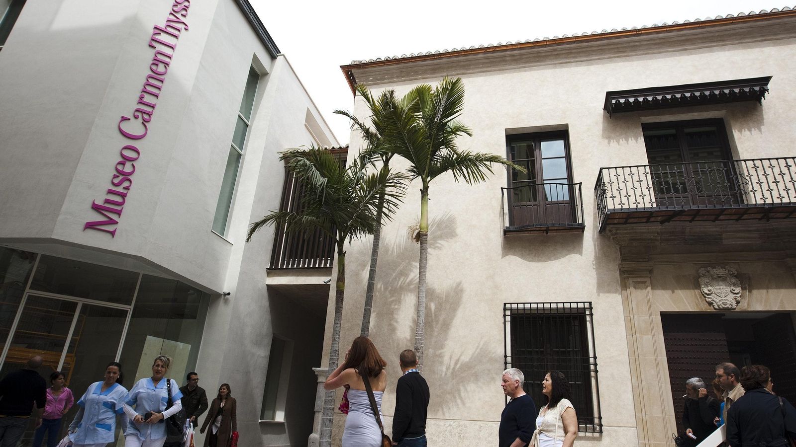 La fachada principal del Museo Carmen Thyssen de Málaga. La fachada principal del Museo Carmen Thyssen de Málaga.