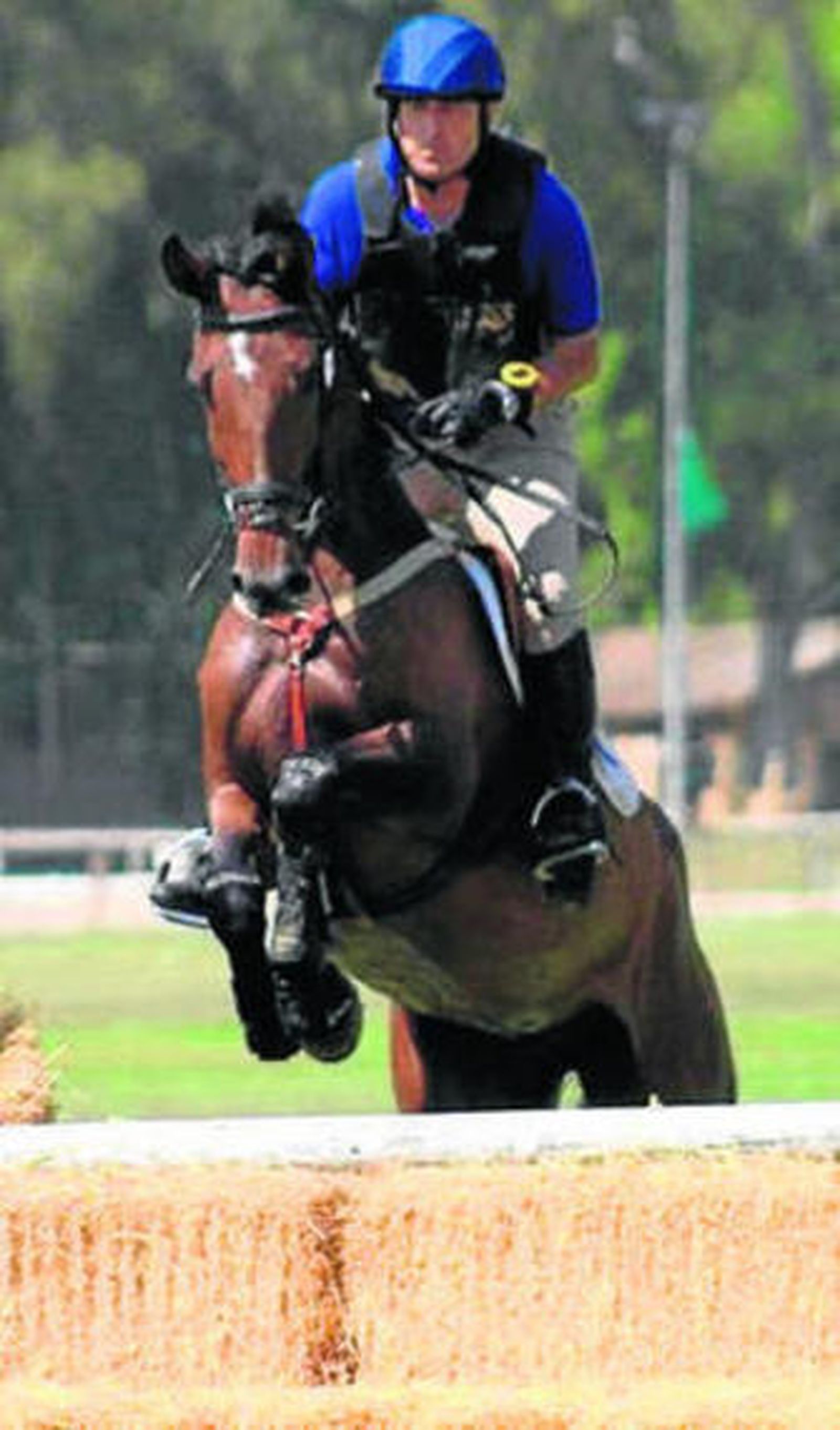 Un jinete en Pineda.