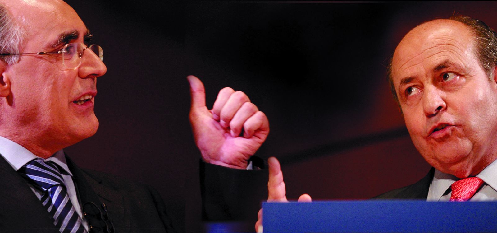 El debate de la Asociación de la Prensa de Granada entre Torres Vela y Torres Hurtado en 2007.