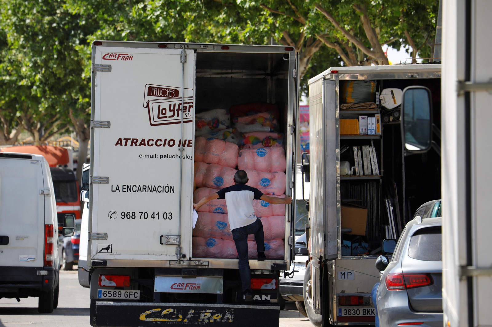 Todo listo en recinto ferial de El Arenal, en imágenes