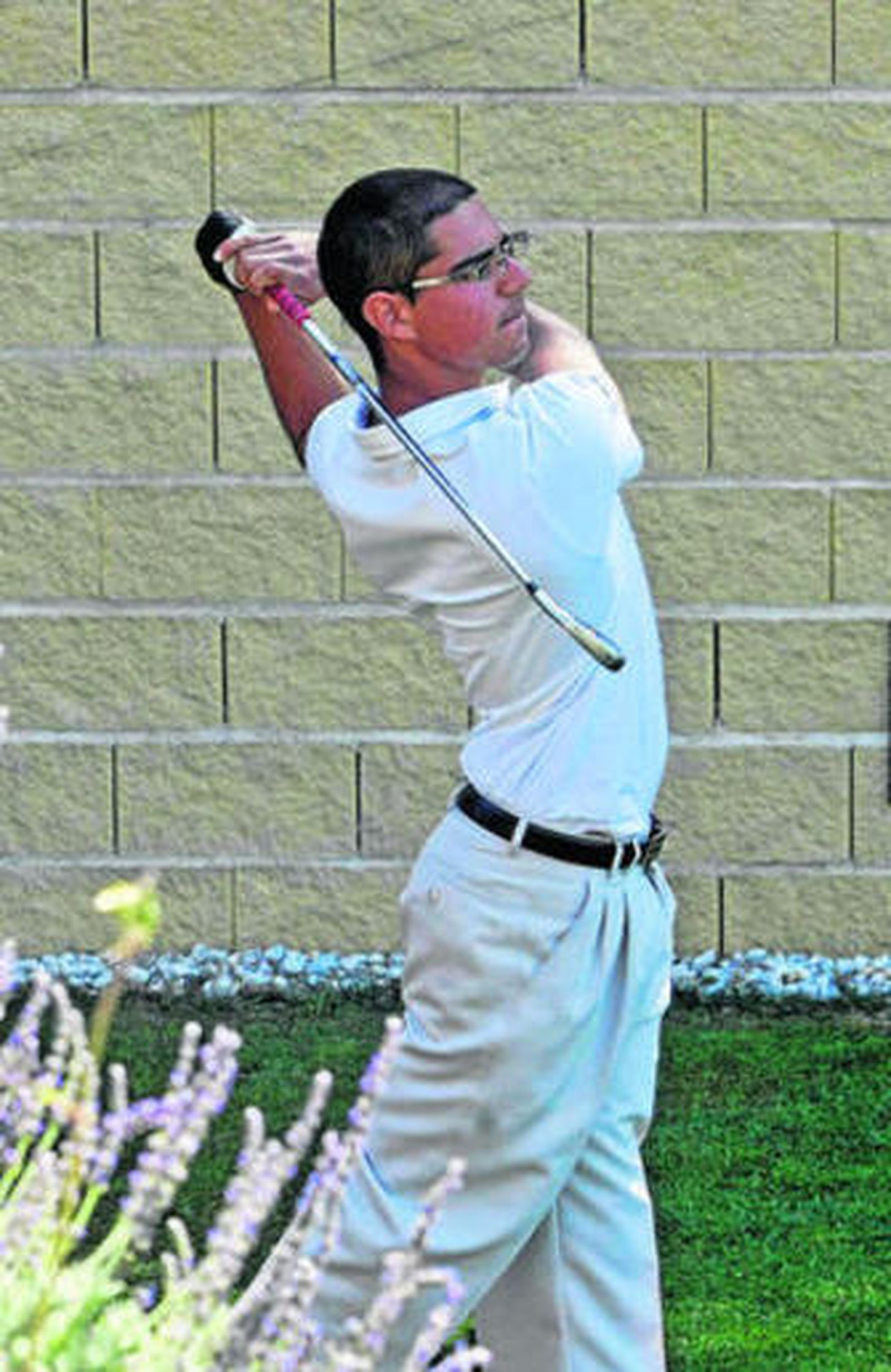 El jugador de la Cañada Francisco Mateo, ayer en acción.