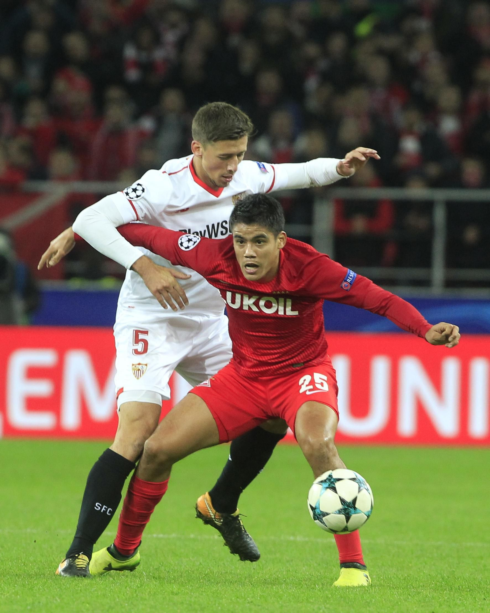 Las imágenes del Spartak de Moscú-Sevilla FC