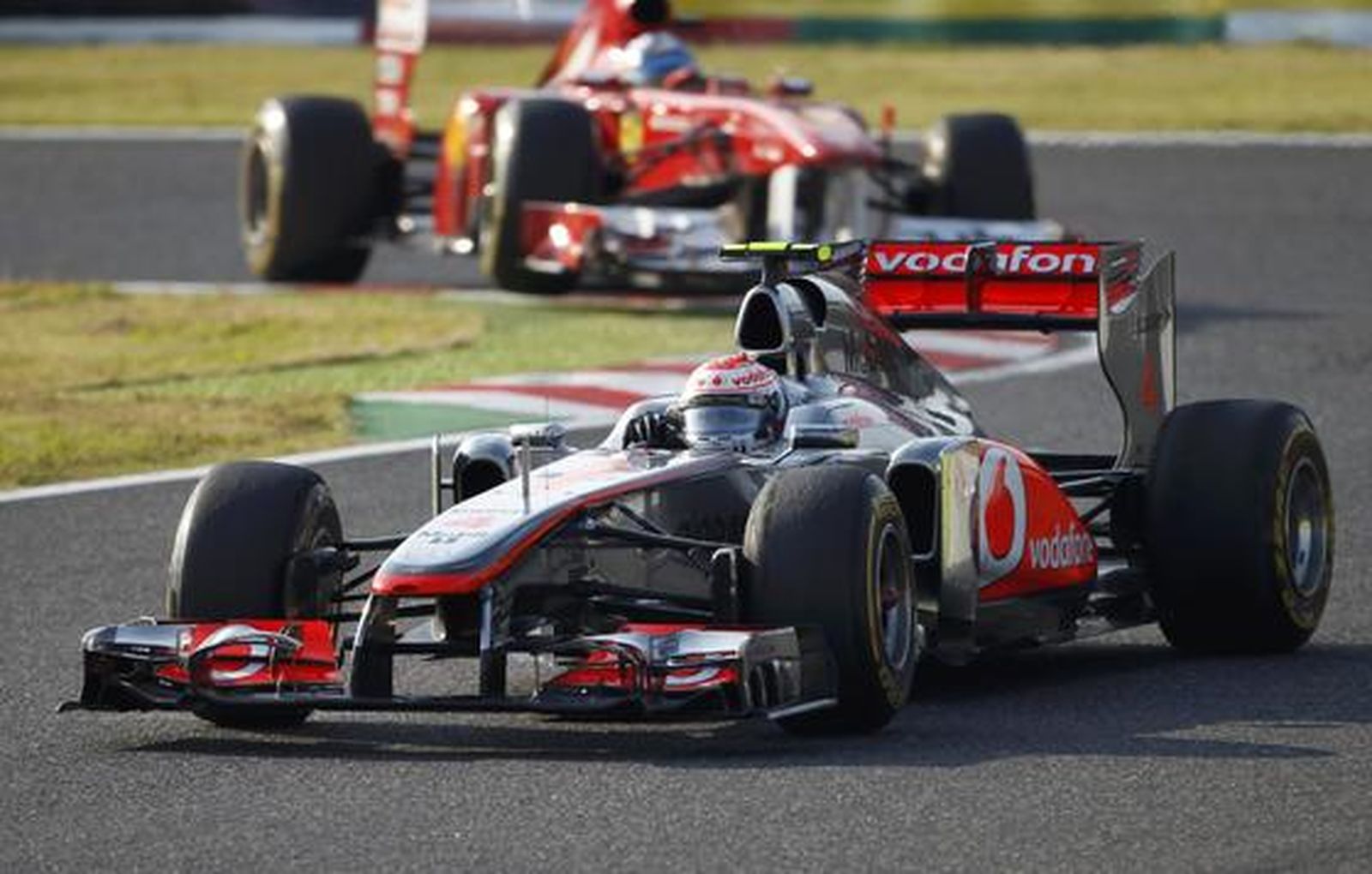 Sebastian Vettel gana en Suzuka su segundo mundial a cuatro carreras del final del campeonato. / Reuters