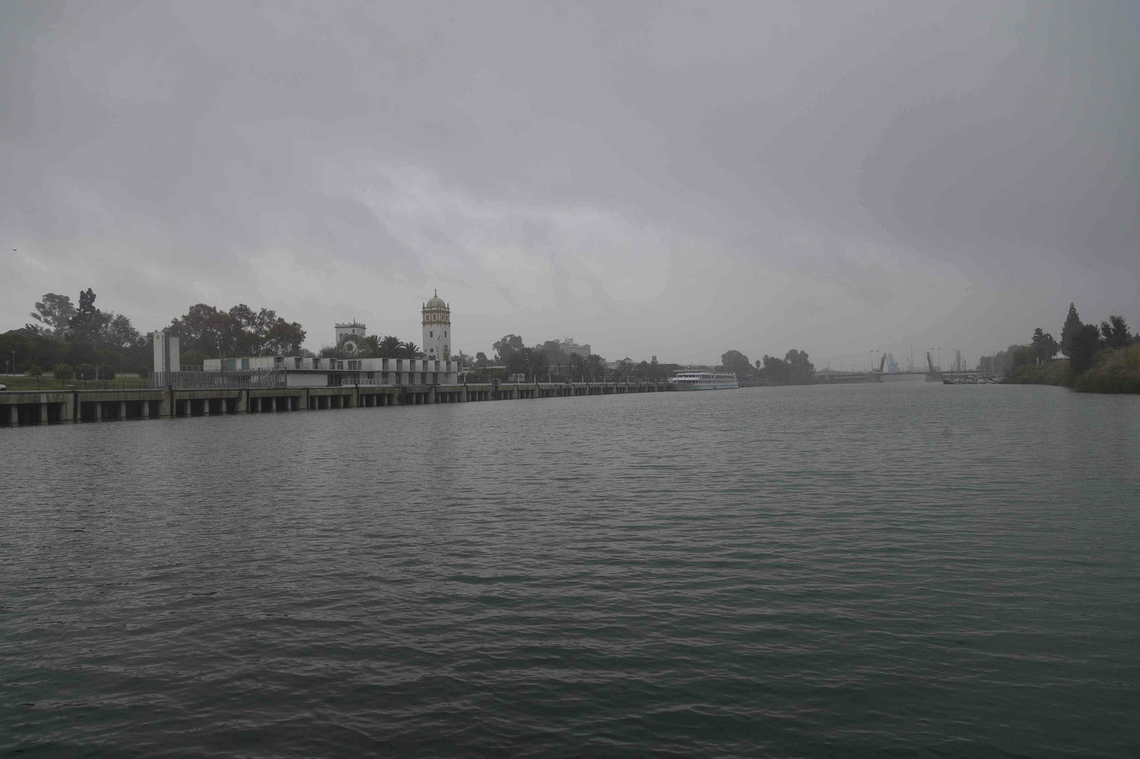 Paseo por el río hasta la Zona Franca en una embarcación solar