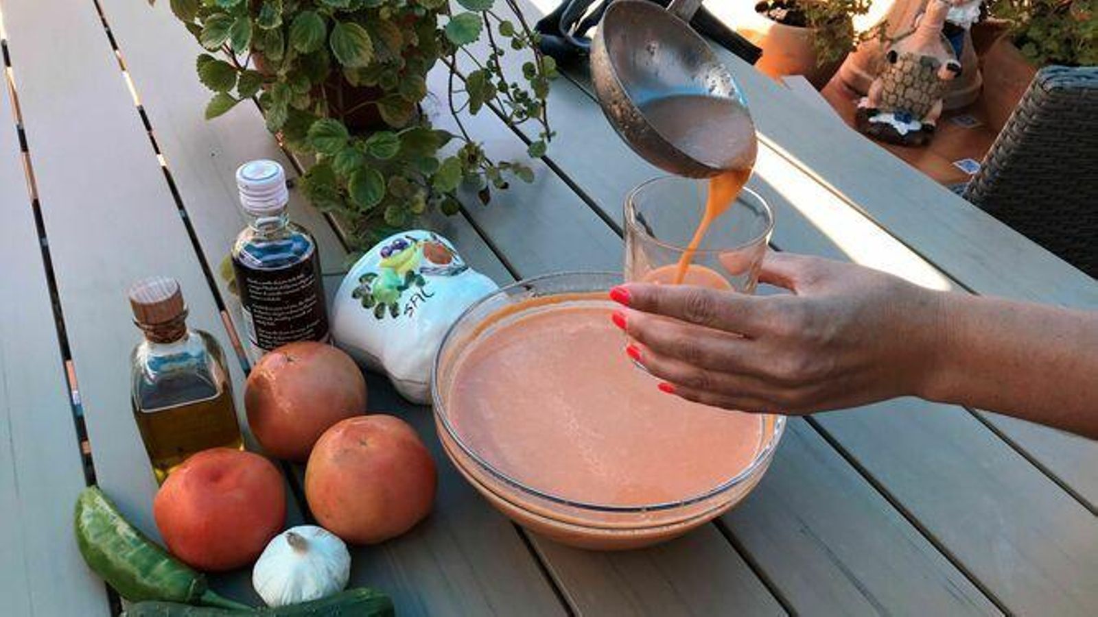 Elaboración de gazpacho Elaboración de gazpacho