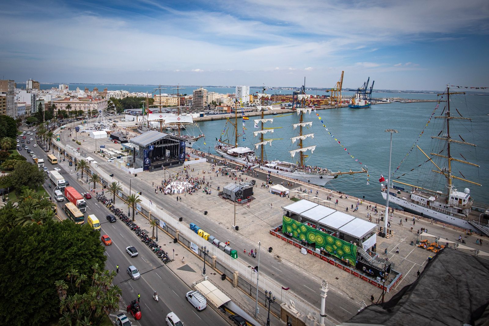 Las imágenes de la Gran Regata 2023 de Cádiz, desde el cielo