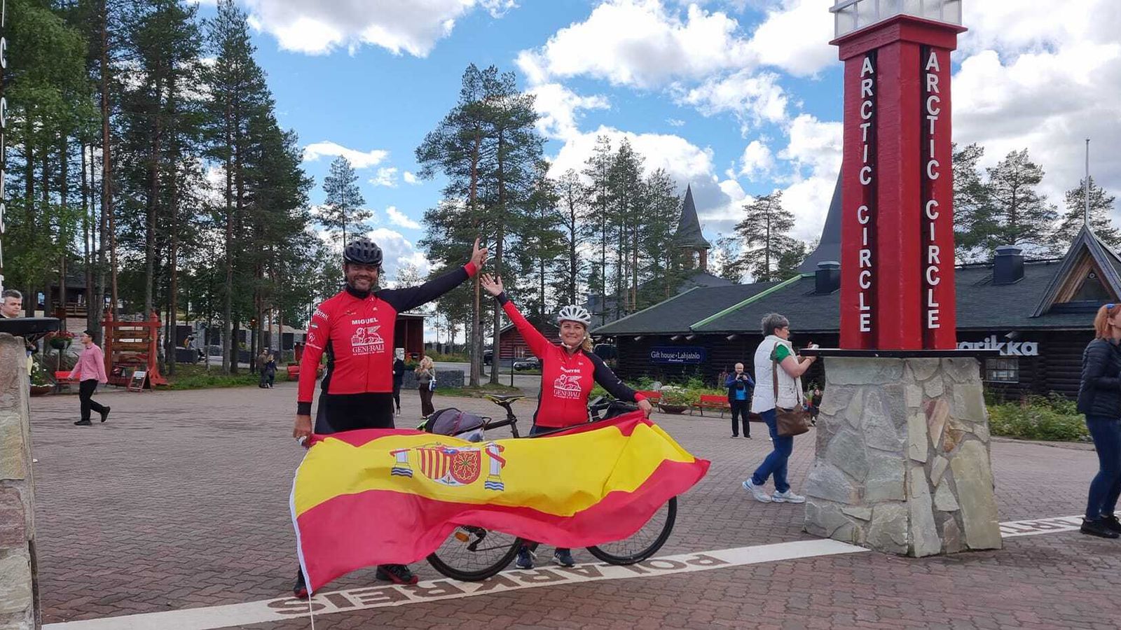 Miguel y Montse en una de las etapas