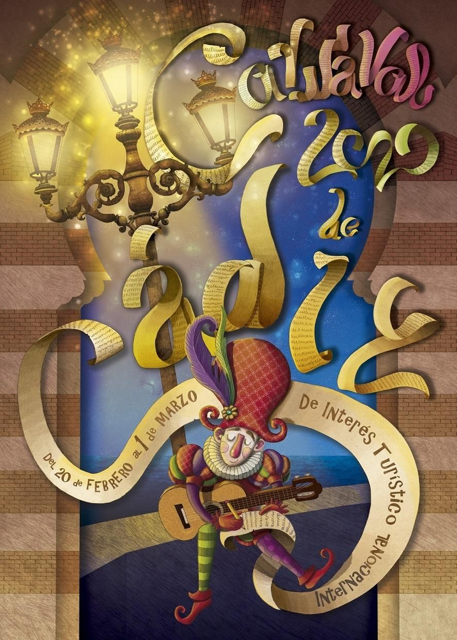 Las obras finalistas del concurso del cartel del Carnaval de Cádiz 2020