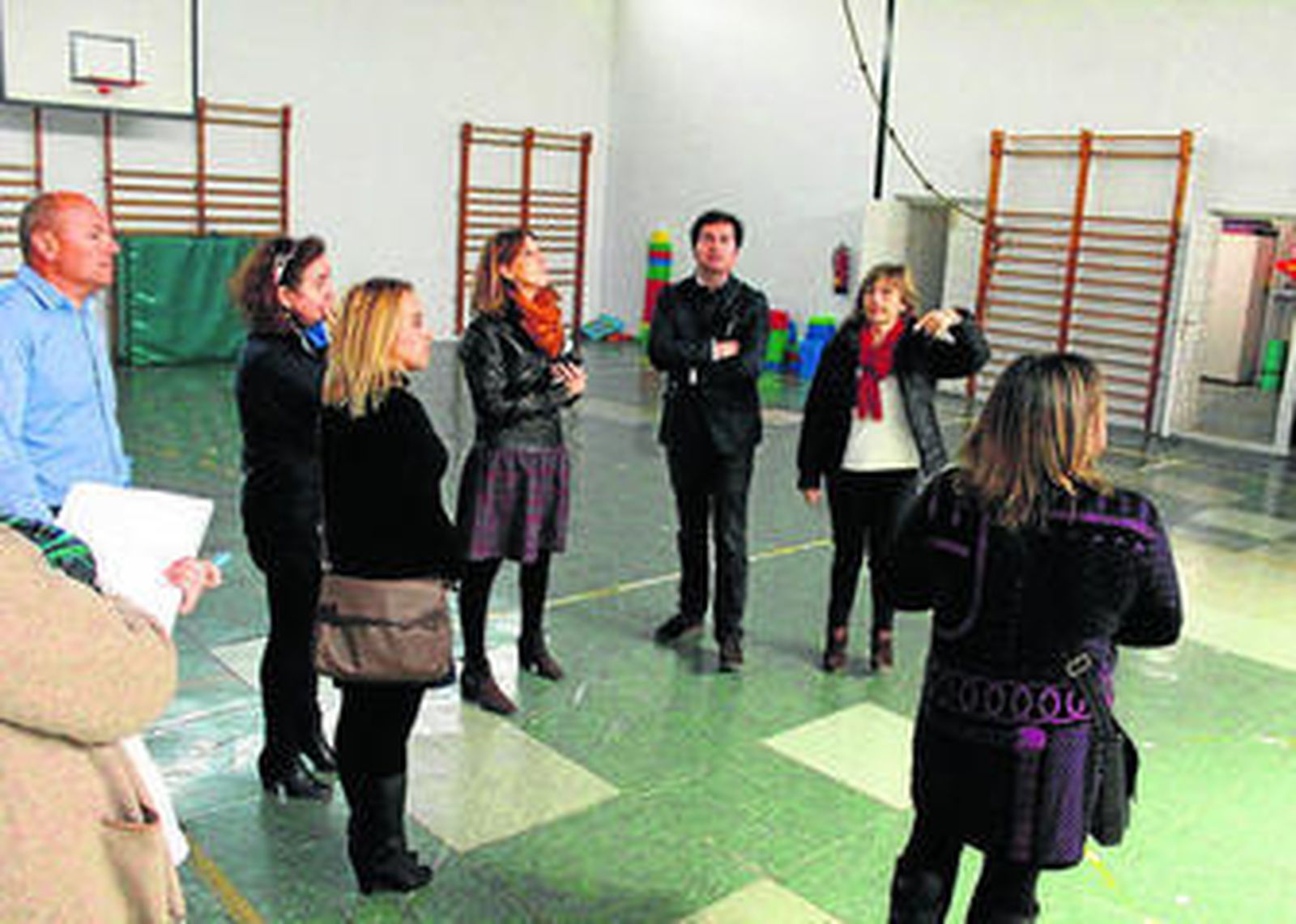 Visita al gimnasio del colegio público Diego Velázquez.