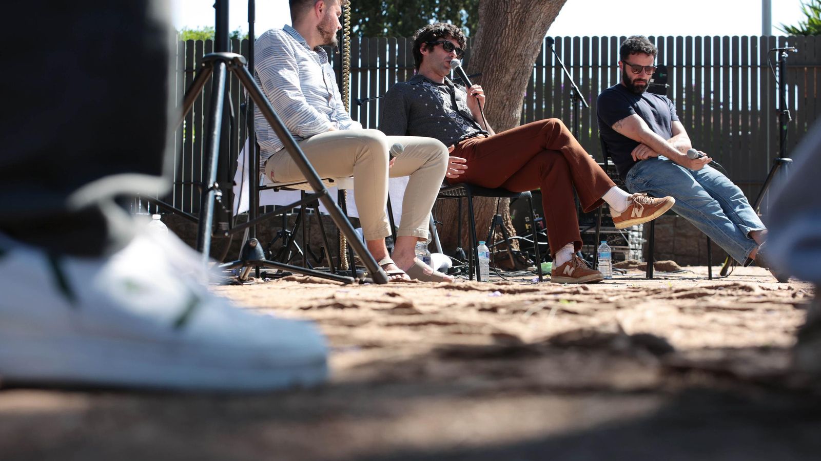 Maximiliano Calvo, junto a Guillermo Acevedo y Álvaro Bermejo.