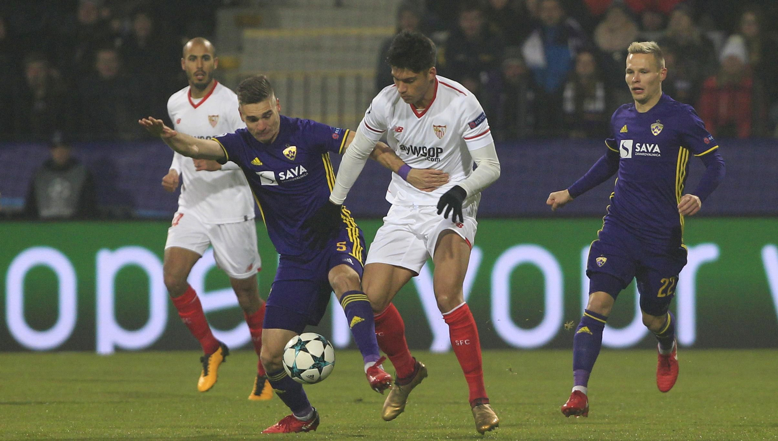 El Maribor-Sevilla FC, en imágenes