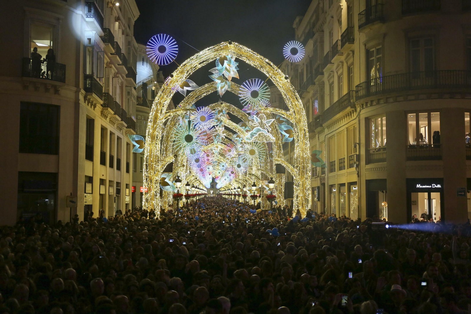 Las fotos de las luces de Navidad en Málaga Las fotos de las luces de Navidad en Málaga