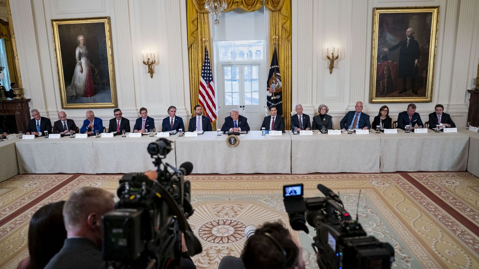Reunión en la Casa Blanca entre el Gobierno de Donald Trump y las petroleras sobre Venezuela.