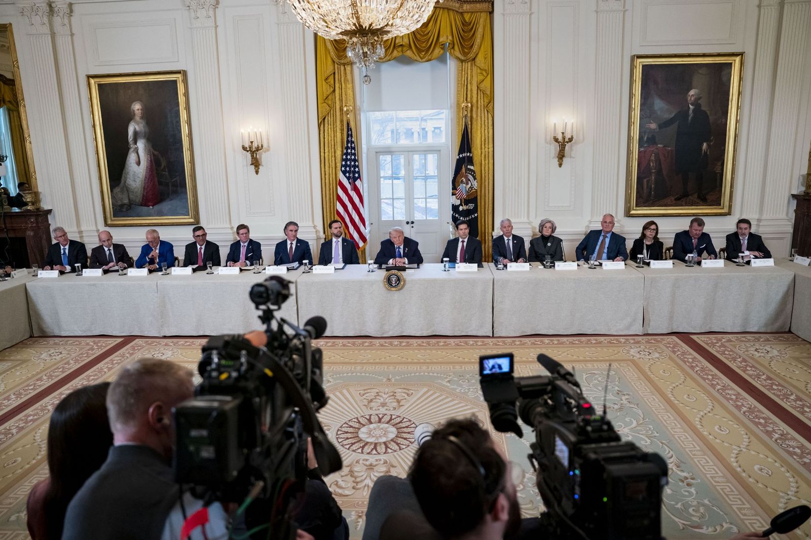 Reunión en la Casa Blanca entre el Gobierno de Donald Trump y las petroleras sobre Venezuela.