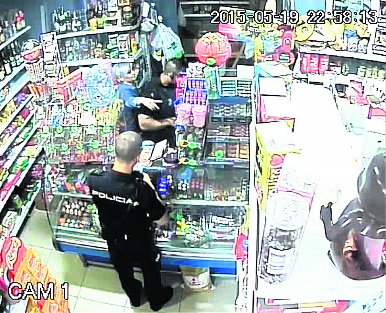 El registro en la tienda.