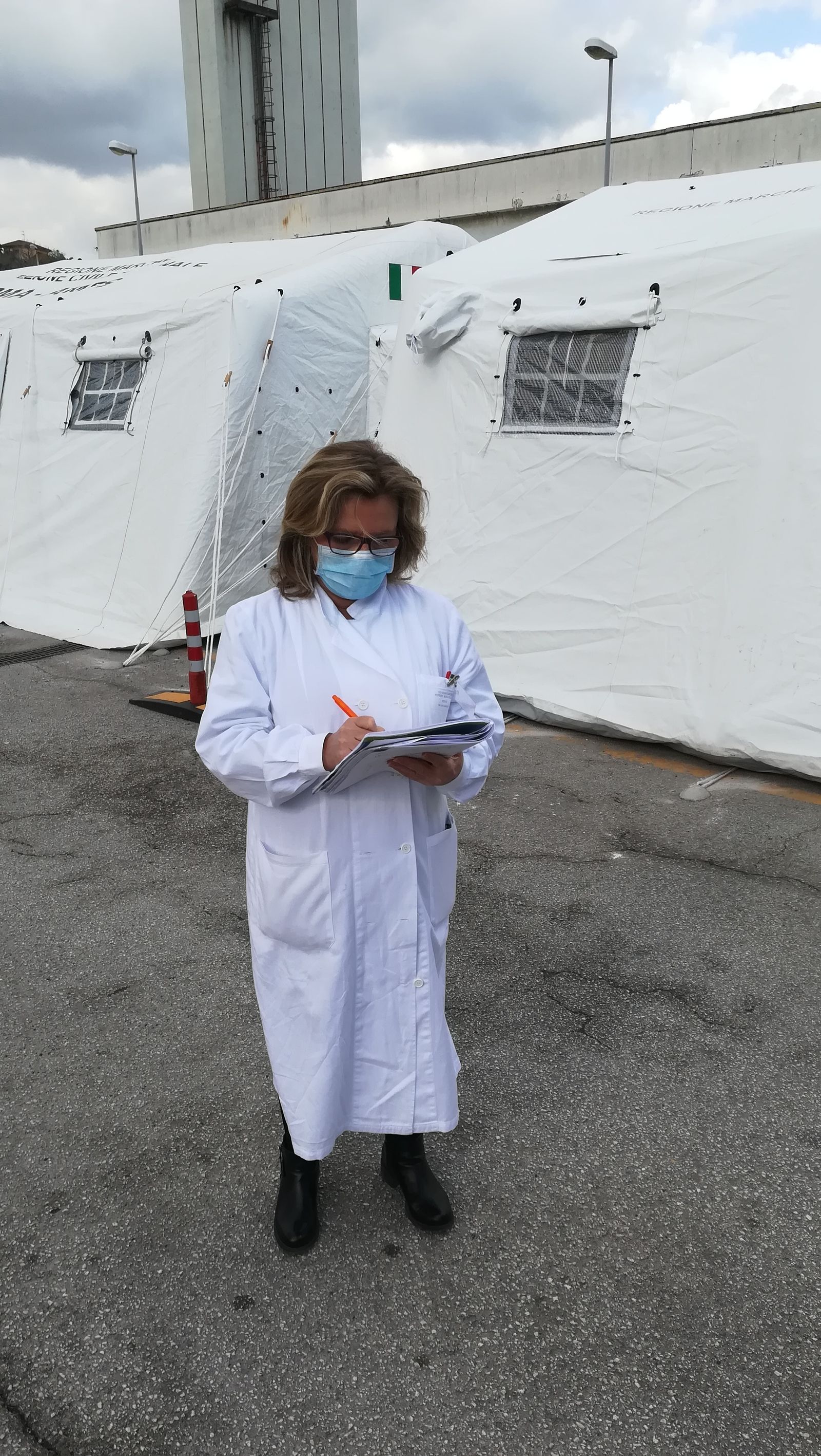 Marisol Ferreiro Cotorruelo, en su hospital de Italia