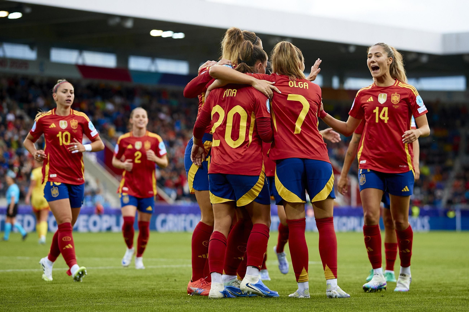 Las fotos de la goleada de España sobre Bélgica en la Eurocopa femenina