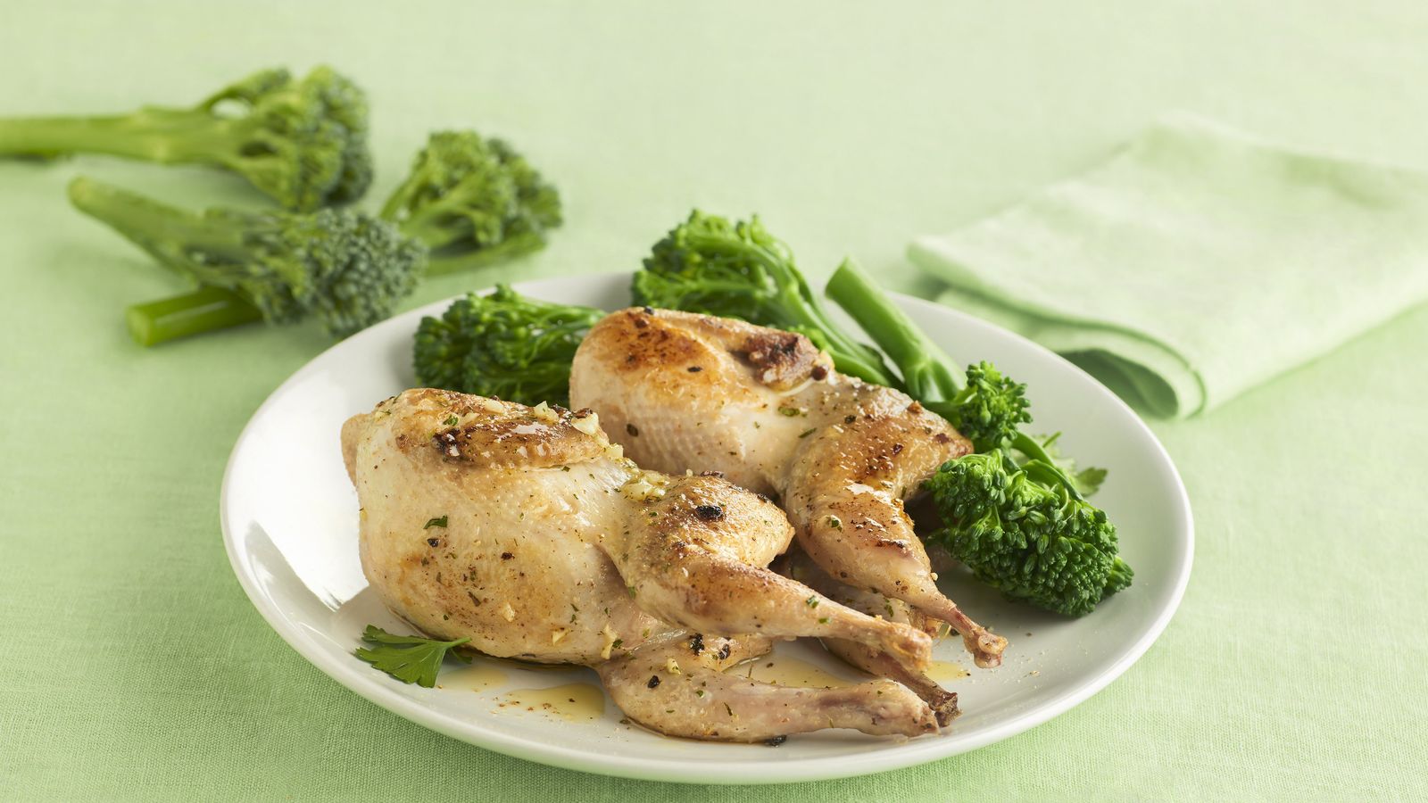 Codornices a la plancha.