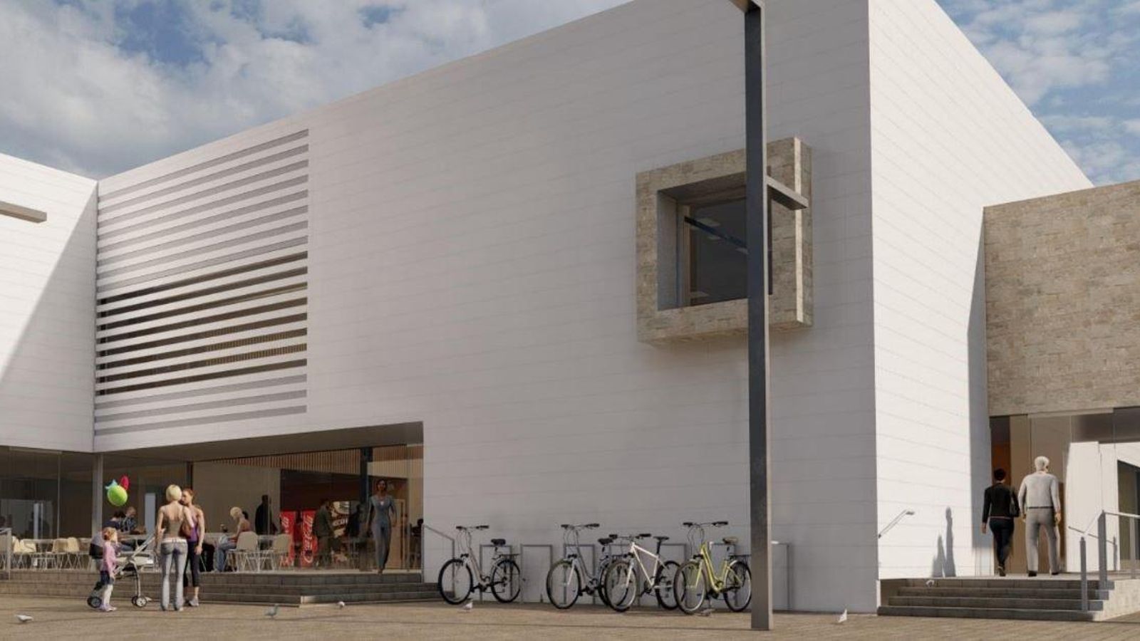 Infografía de la futura estación intermodal de Almería detalle