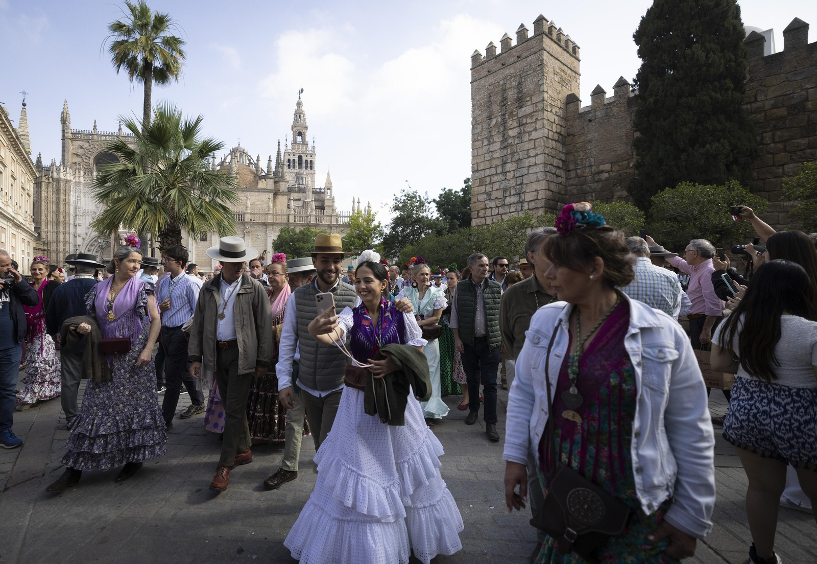 Las imágenes de la salida de la Hermandad del Rocío de Sevilla