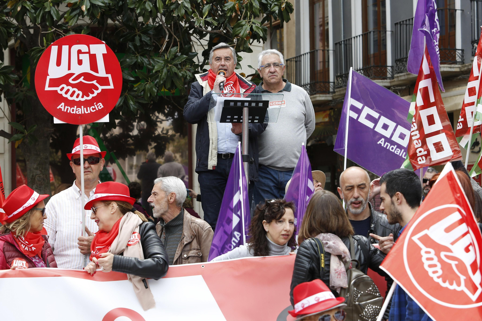 La manifestación del Primero de Mayo de Granada, en imágenes