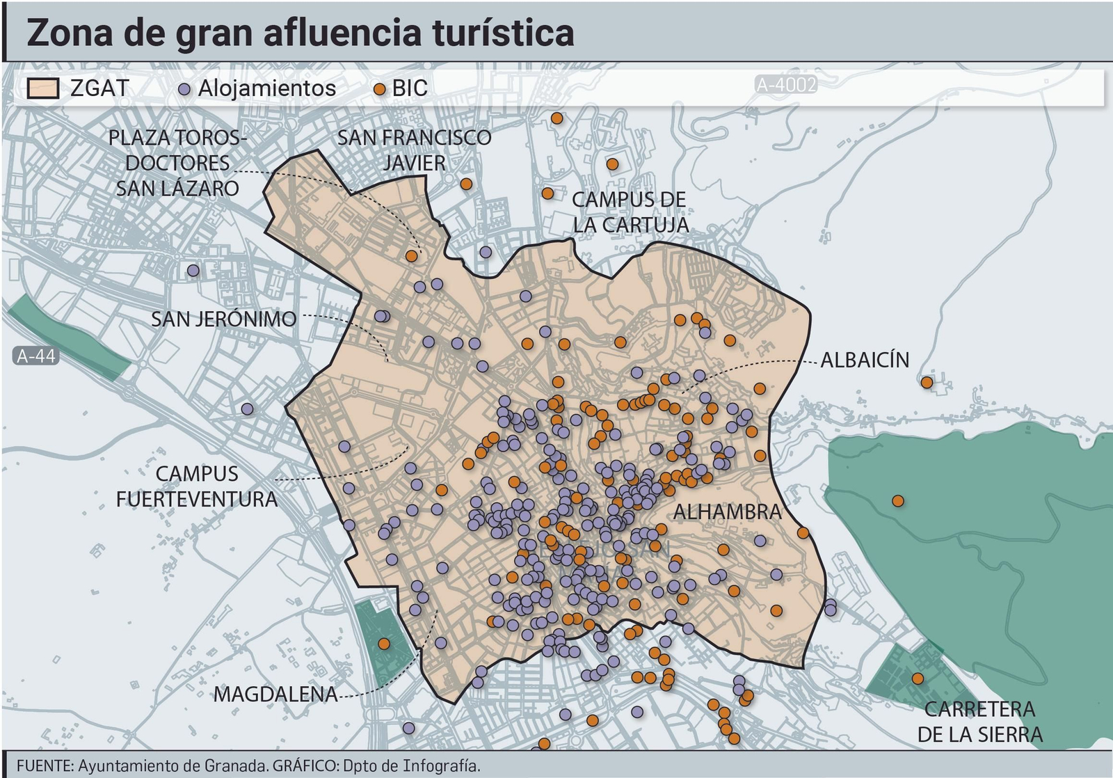 Zona de Gran Afluencia Turística de Granada