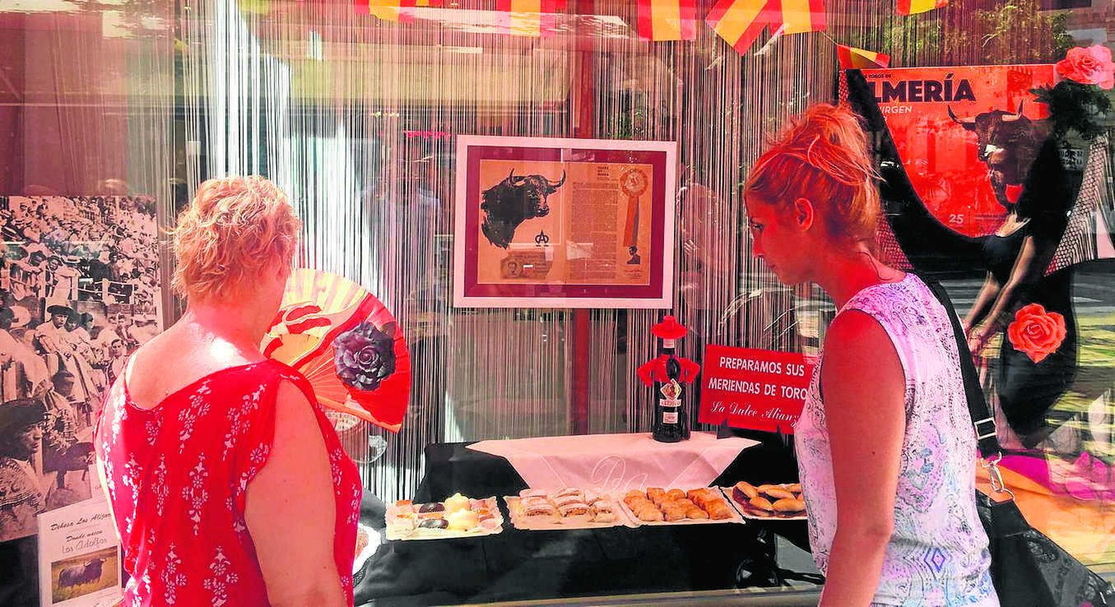Escaparate de meriendas taurinas de otros años