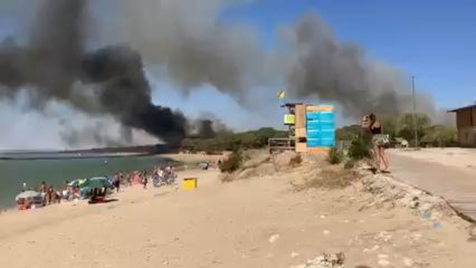 Un captura del vídeo grabado desde el Río San Pedro