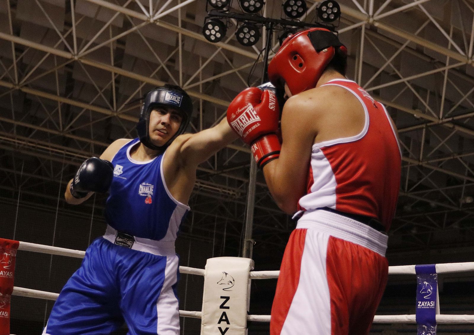 Se disputaron hasta siete combates en el ring.