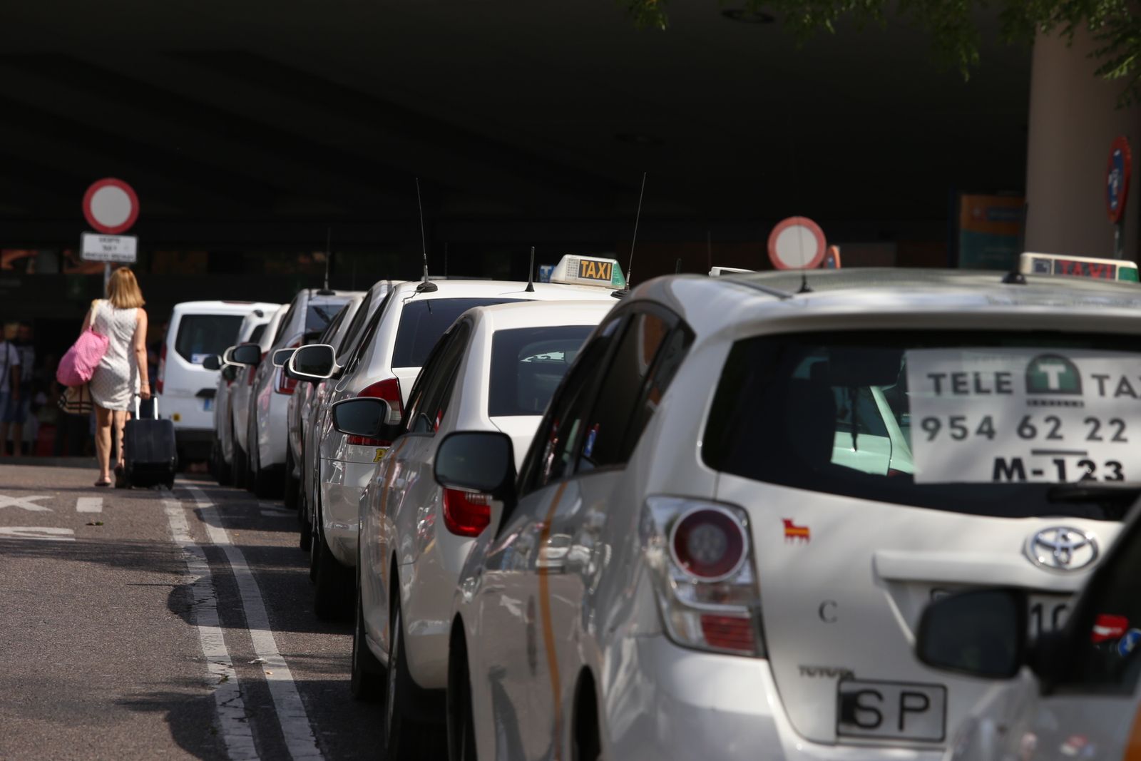 Asamblea de taxistas en Sevilla