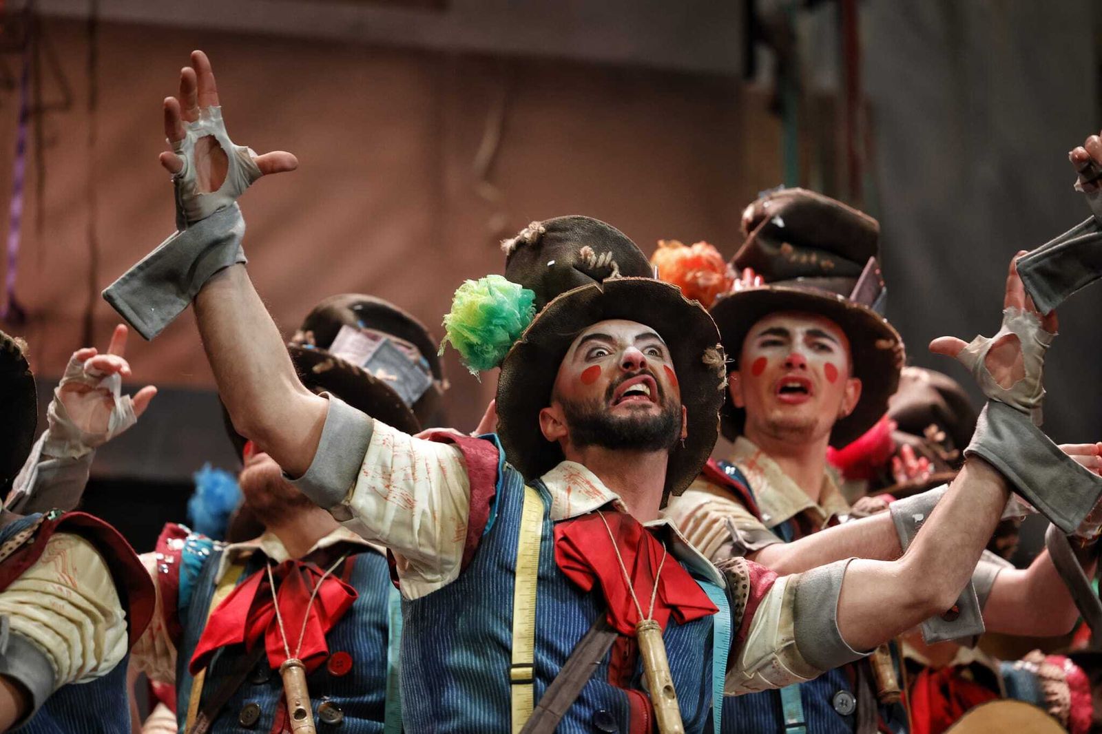 Comparsa 'Los colaores', una comparsa de toda la vida'.