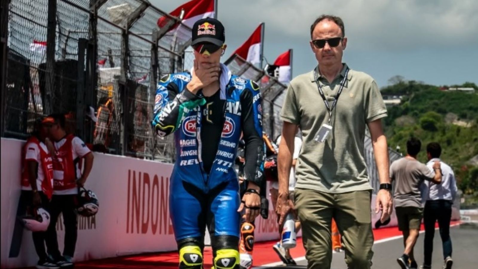 Diego Silvente y Diogo Moreira, uno de los pilotos que ha dado el salto a MotoGP en esta temporada.