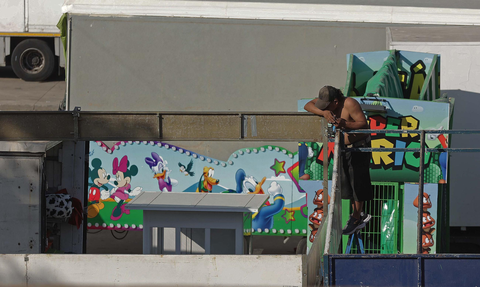 Fotos del desmontaje de la Feria Real de Algeciras