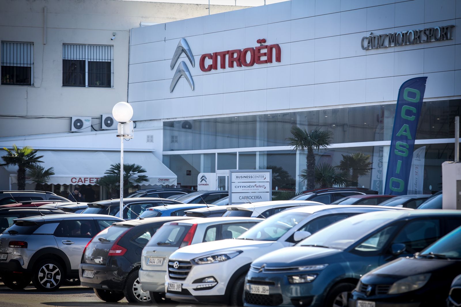 Concesionarios en la capital gaditana.