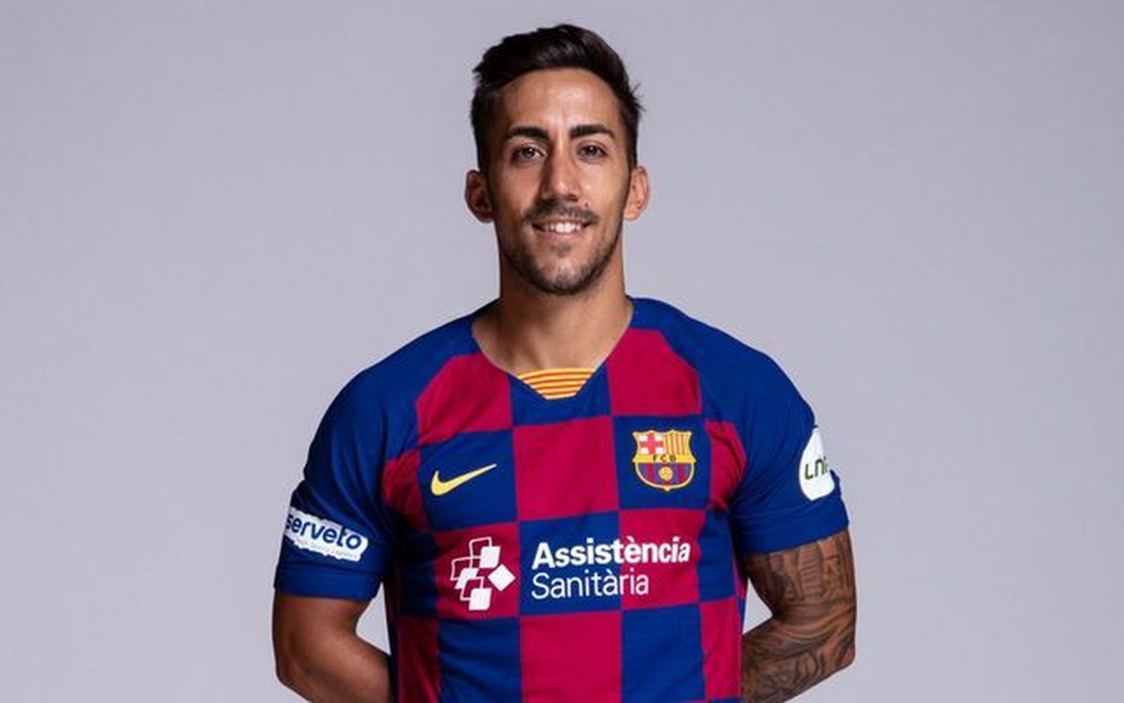 Joselito con la camiseta de su equipo, el Barça.