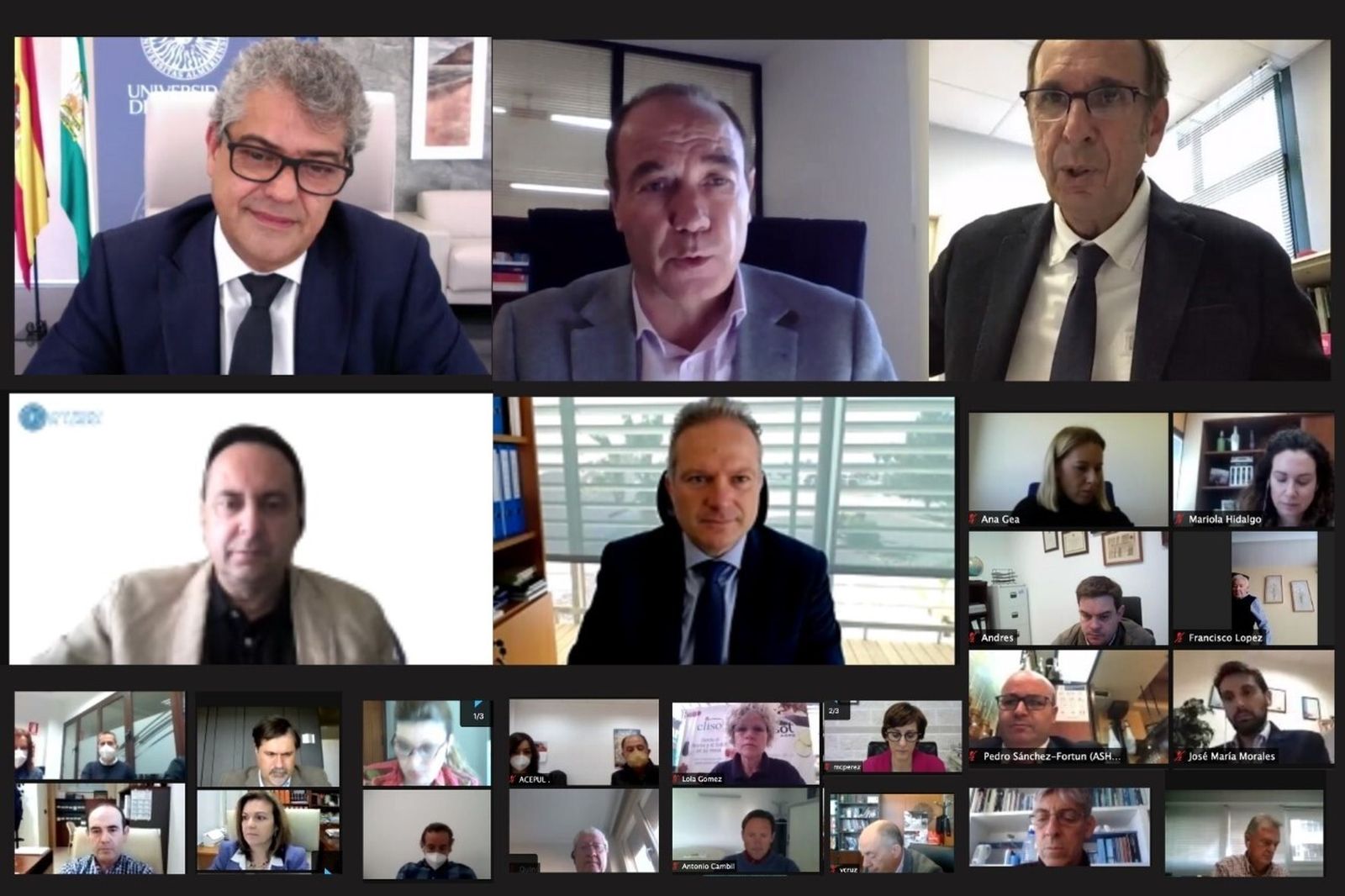 Encuentro entre la UAL, Cámara y Asempal