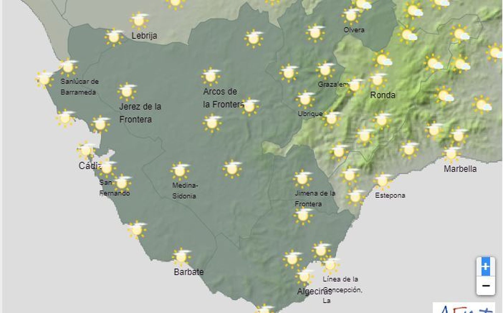 Cielos nublados durante el día en la provincia