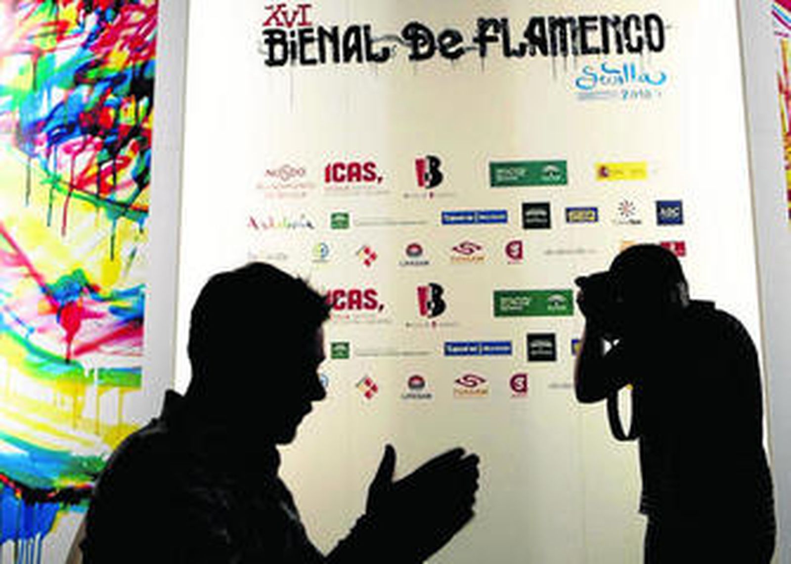 Poveda, ayer, en la presentación de la gala inaugural de la Bienal.