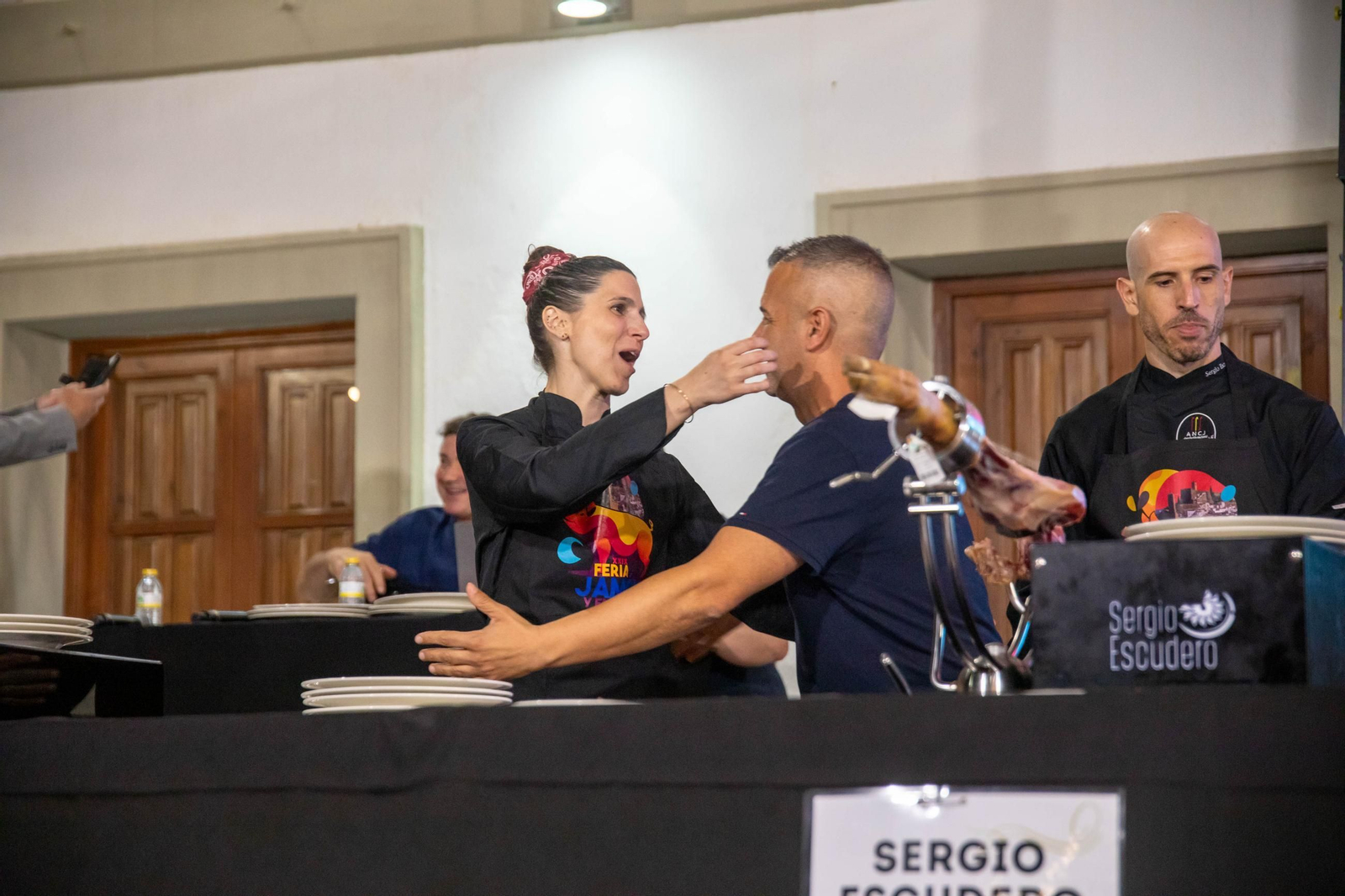 Concurso de cortadores de jamón en Serón, en imágenes