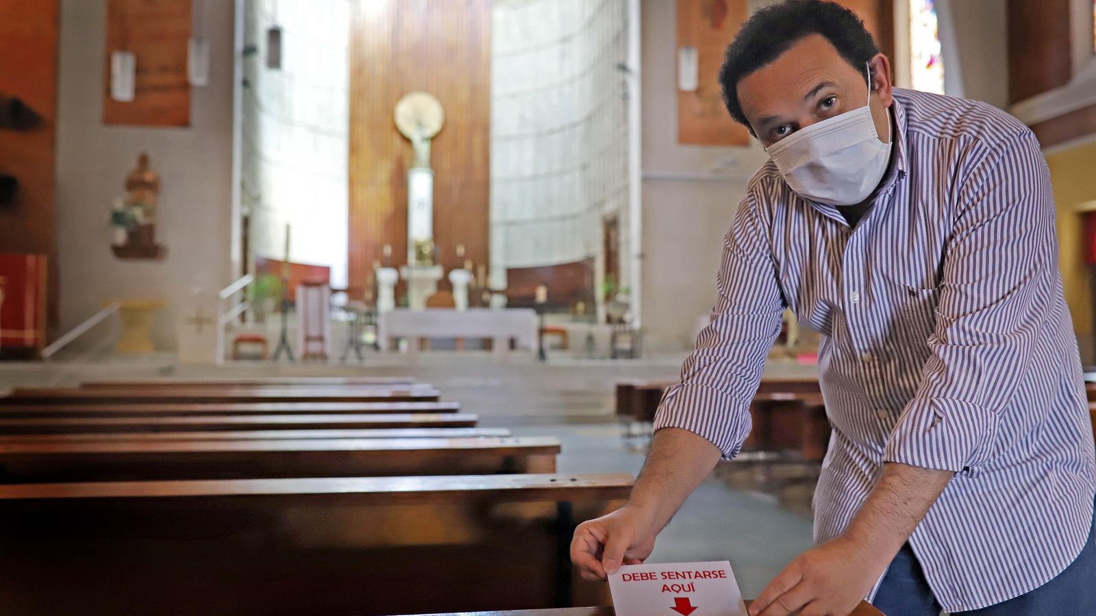 La parroquia Nuestra Señora del Pilar también está siendo acondicionada.