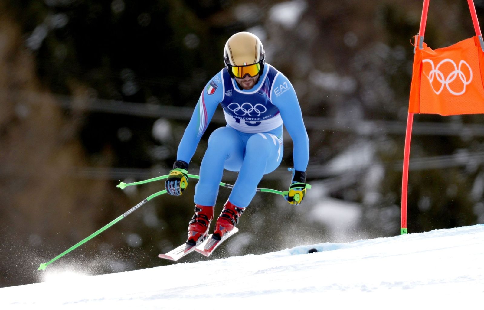 Las espectaculares fotos del descenso masculino en los Juegos Olímpicos de invierno
