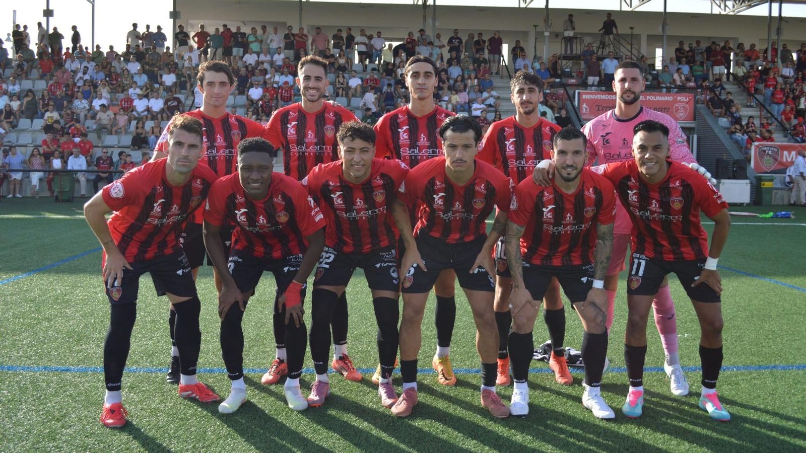 El primer once inicial del Salerm Puente Genil en Segunda Federación.