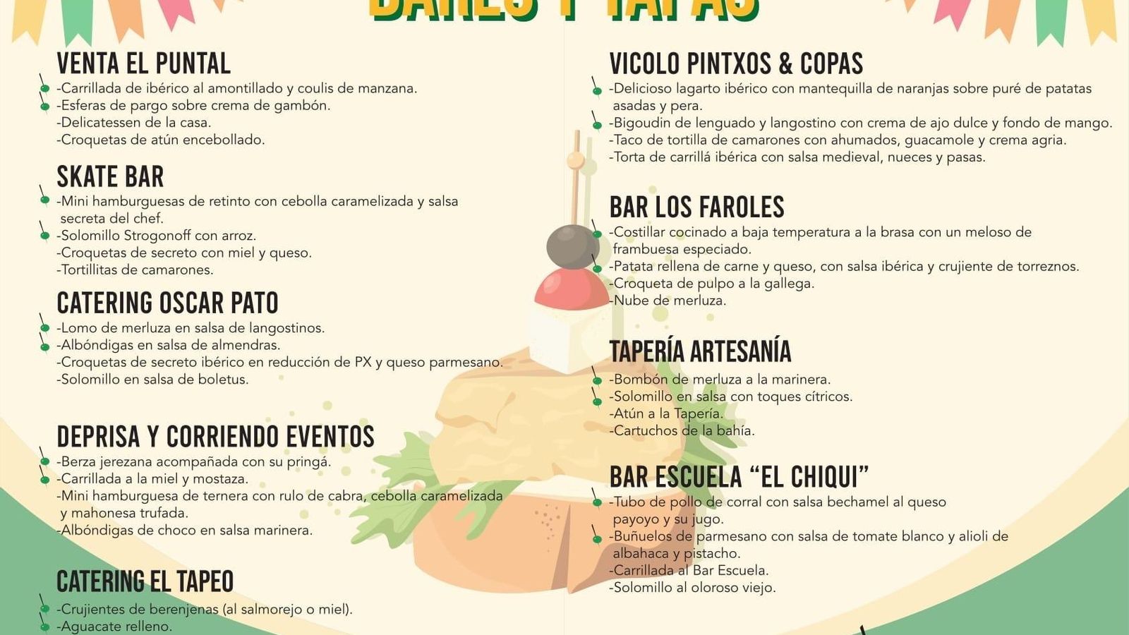 Bares y tapas de la X Feria de la Tapa de Guadalcacín.